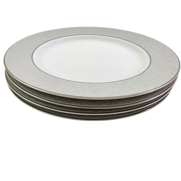 Mikasa PARCHMENT L3438 Fine China 8 ¼” Salad Luncheon Plates – Set of 4 - Picture 3 of 16